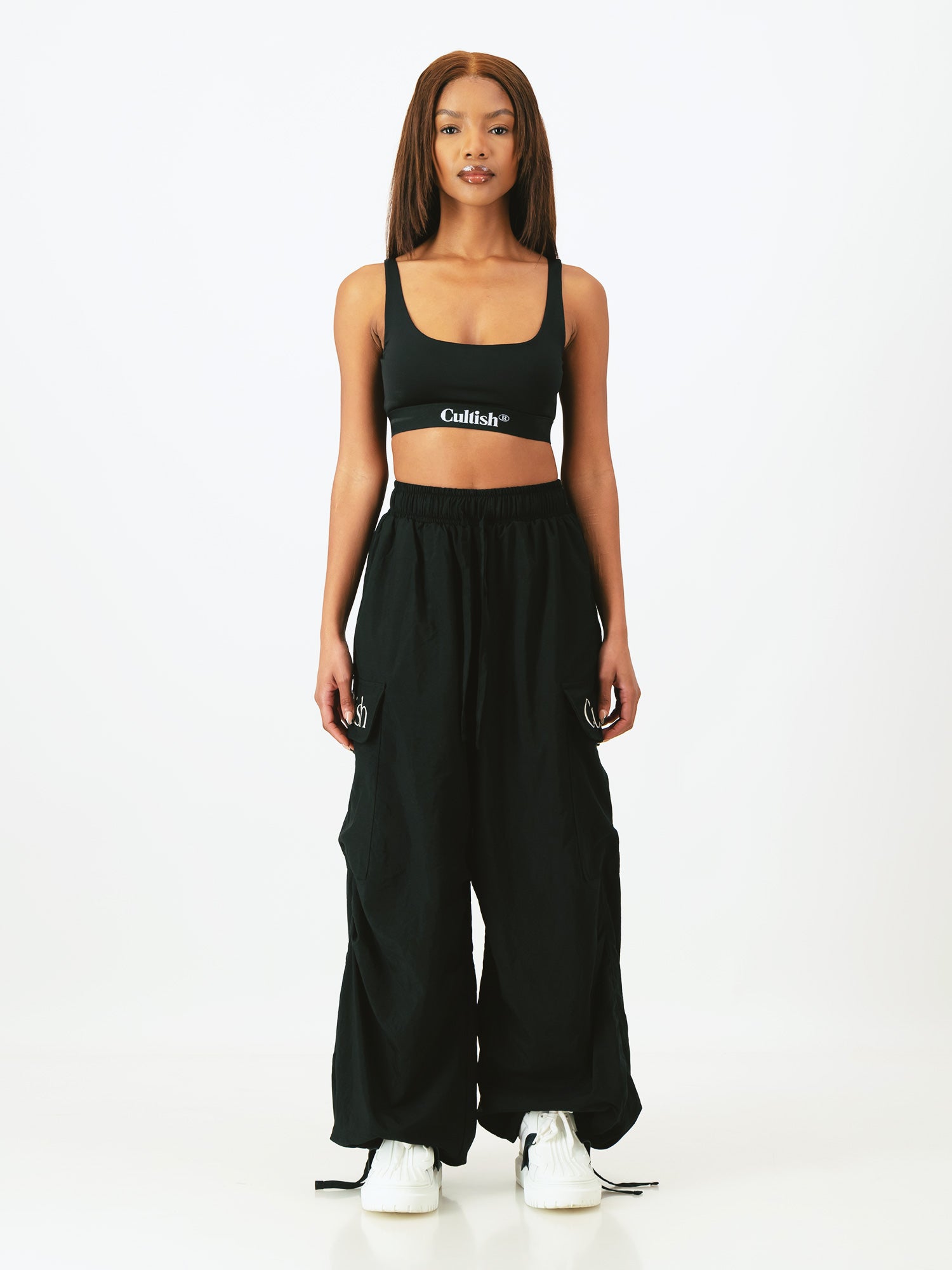 Black Baggy Cargo Pants – Cultish™