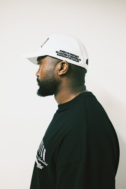 White Manifesto Baseball Cap