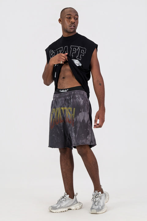 WASHED SLAYER SWEATSHORT