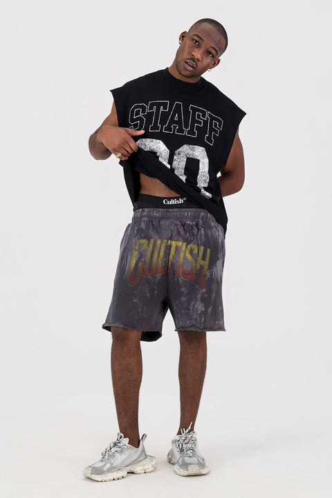 WASHED SLAYER SWEATSHORT