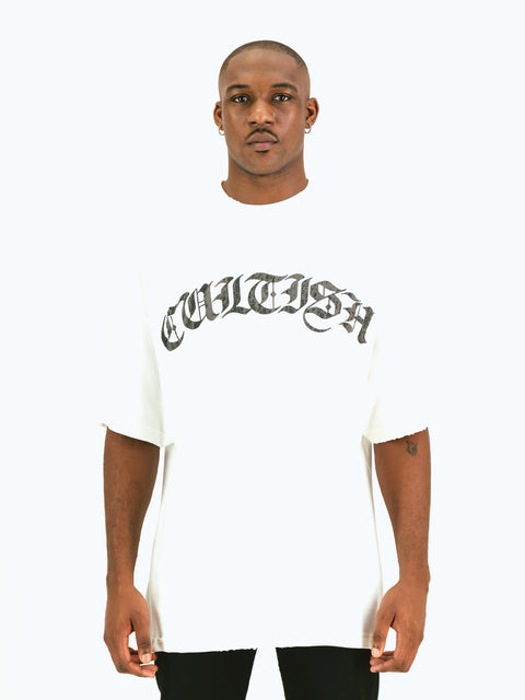 B/W Goth Logo Oversized T-Shirt