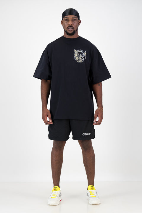 Black Vanguard Oversized T-Shirt