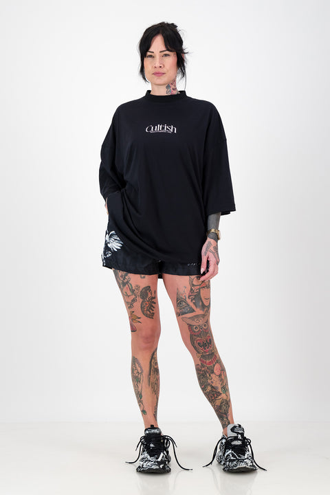 Black Florum Oversized T-Shirt