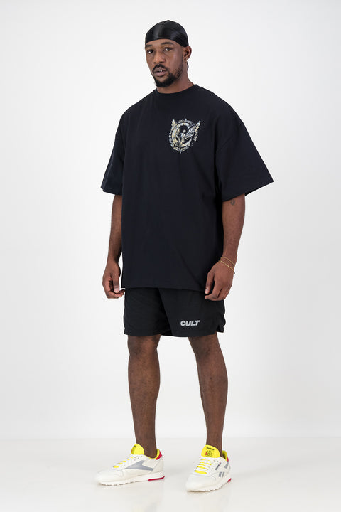 Black Vanguard Oversized T-Shirt