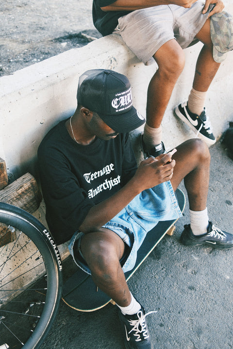 NOTE TO SELF CROPPED OVERSIZED T-SHIRT¹
