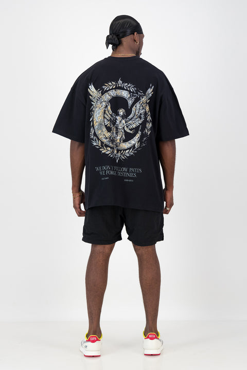 Black Vanguard Oversized T-Shirt