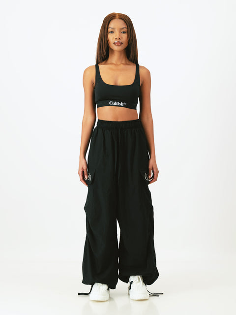 Black Baggy Cargo Pants