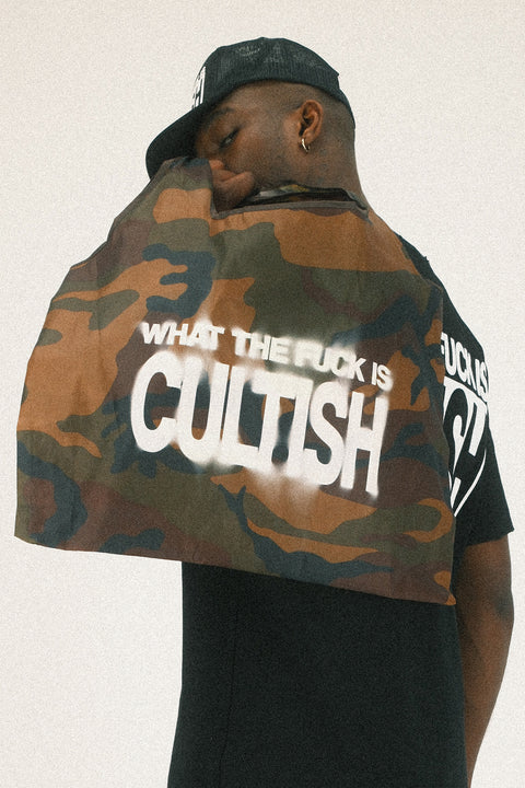 DAFUQ CAMO SHOPPING BAG