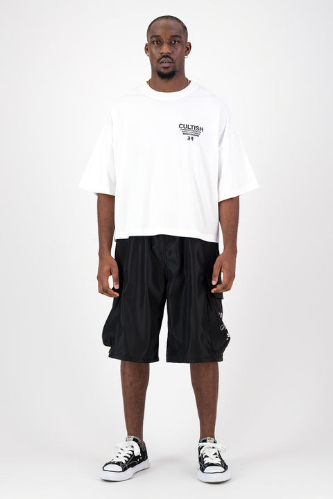 NETWORK² CROPPED OVERSIZED T-SHIRT