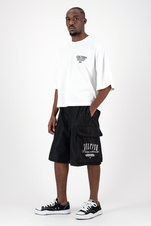 NETWORK² CROPPED OVERSIZED T-SHIRT