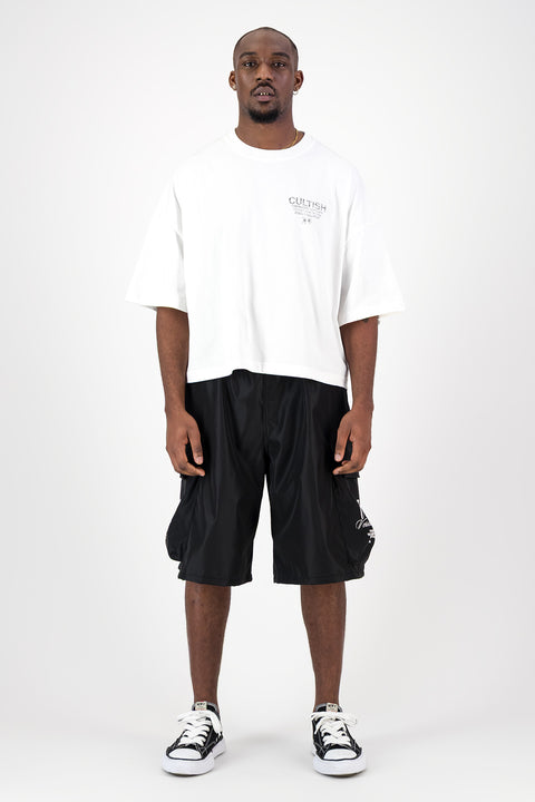 NETWORK³ CROPPED OVERSIZED T-SHIRT