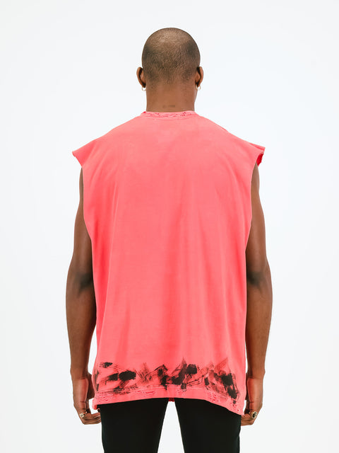 Vanity Sleeveless T-Shirt / Red