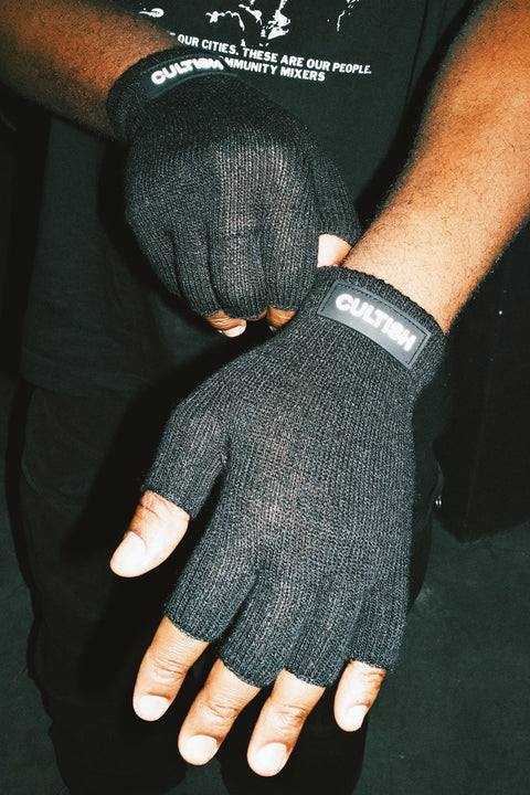 BOX LOGO HALF-FINGER GLOVES / 6 COLOURS