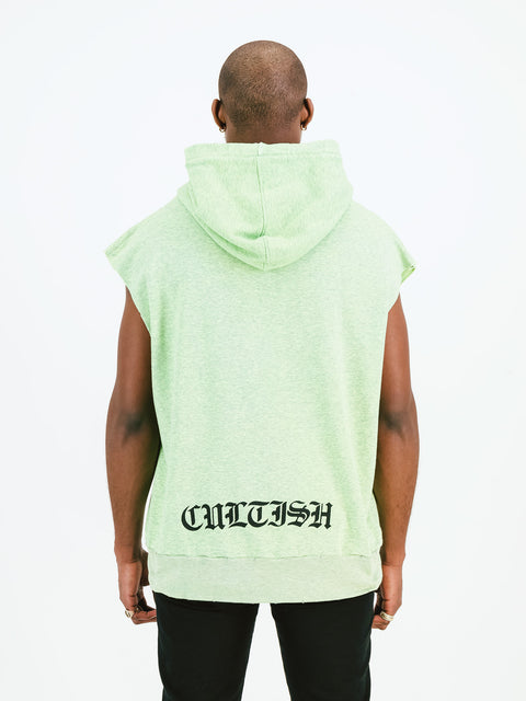 Vanity Sleeveless Hoodie Mint