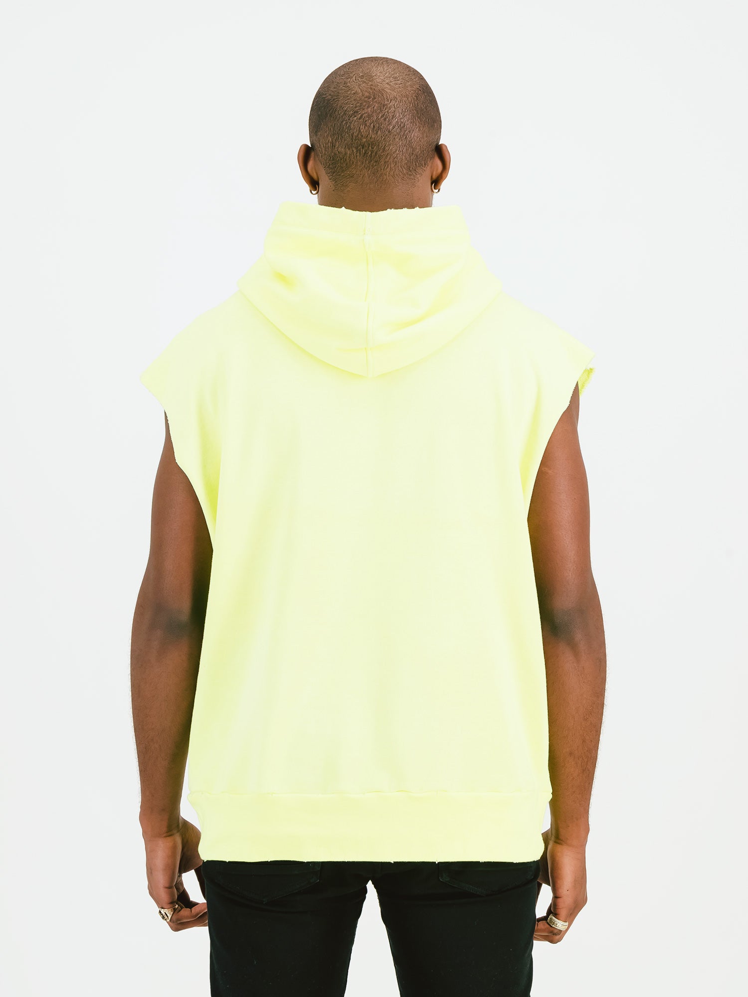 Neon cheap sleeveless hoodie