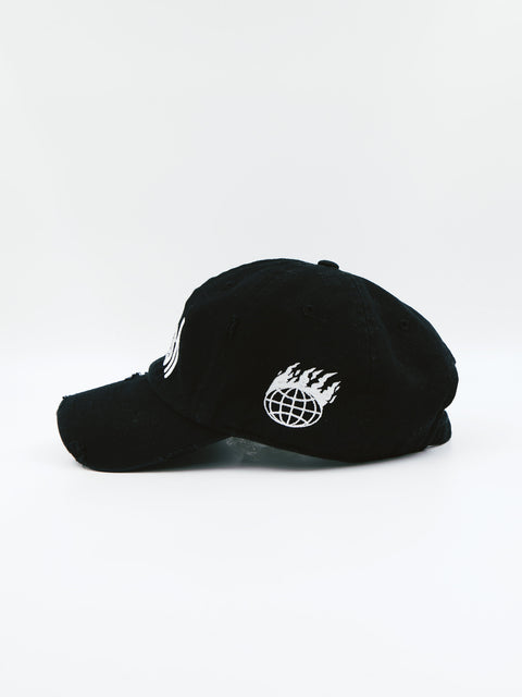 WW Distressed Baseball Cap (BLK)