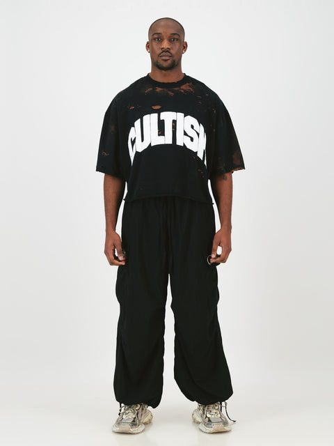 Cropped Varsity Oversized T-Shirt