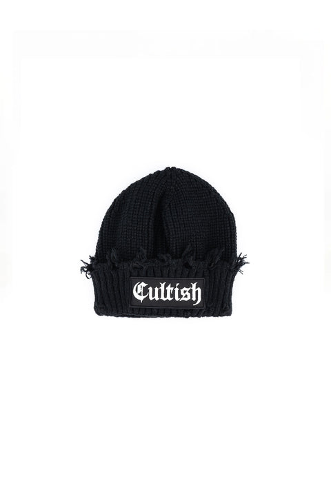 Frayed Patch Logo Beanie
