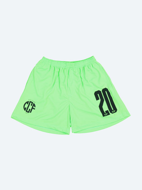 CCF Away Shorts / Neon Green