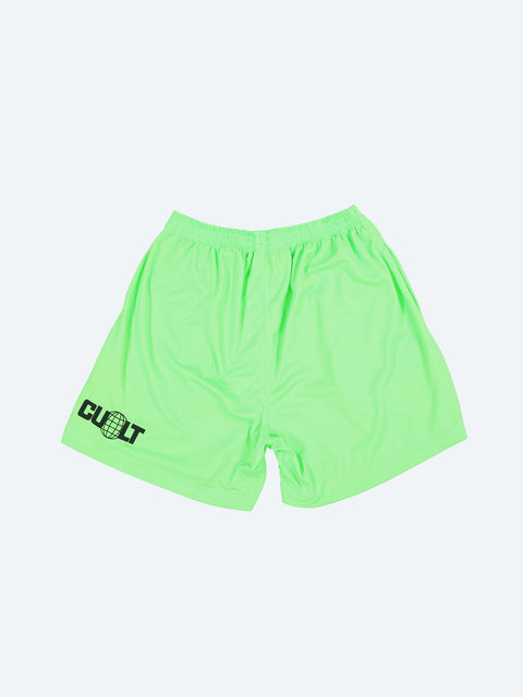 CCF Away Shorts / Neon Green