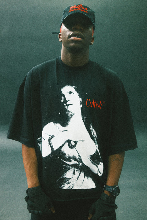 CLEOPATRA CROPPED OVERSIZED T-SHIRT
