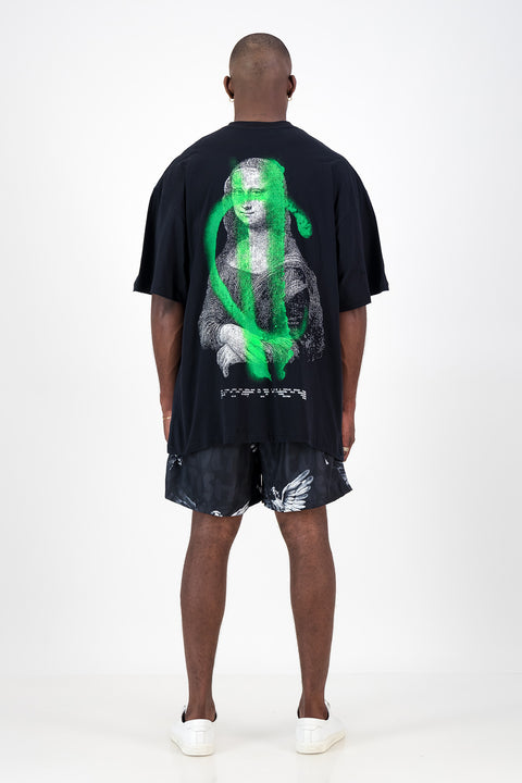 W/B Mona Lisa Protest Oversized T-Shirt