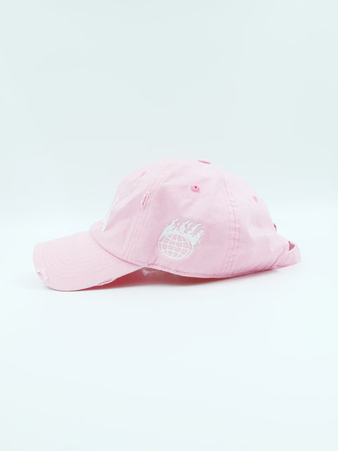 WW Distressed Baseball Cap (PNK)