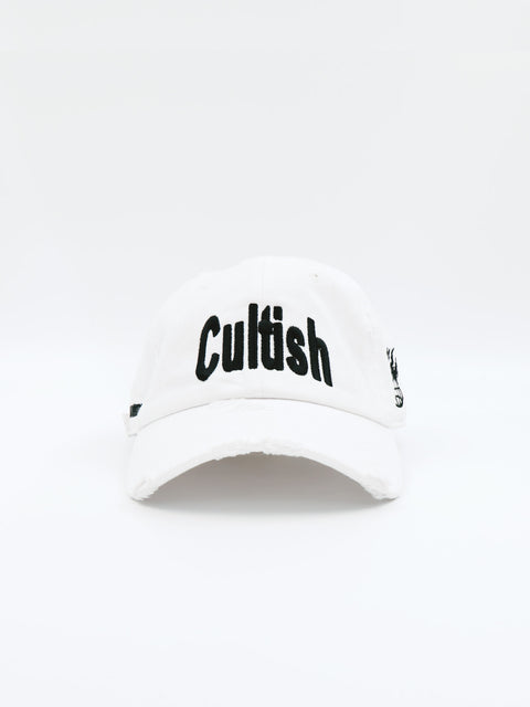 WW Distressed Baseball Cap (WHT)