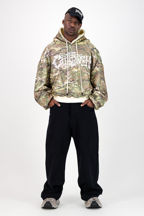 GRAFFITI MESH HOODIE