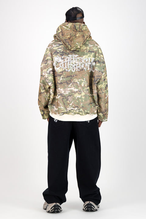 GRAFFITI MESH HOODIE