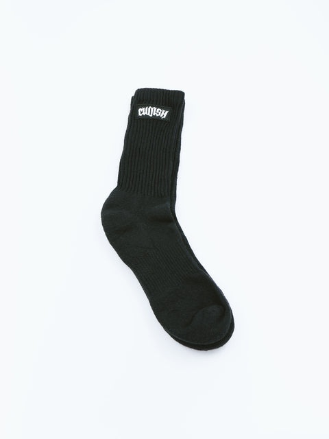 2-Pack Black Crew Socks