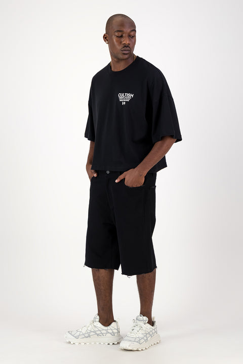 NETWORK¹ CROPPED OVERSIZED T-SHIRT