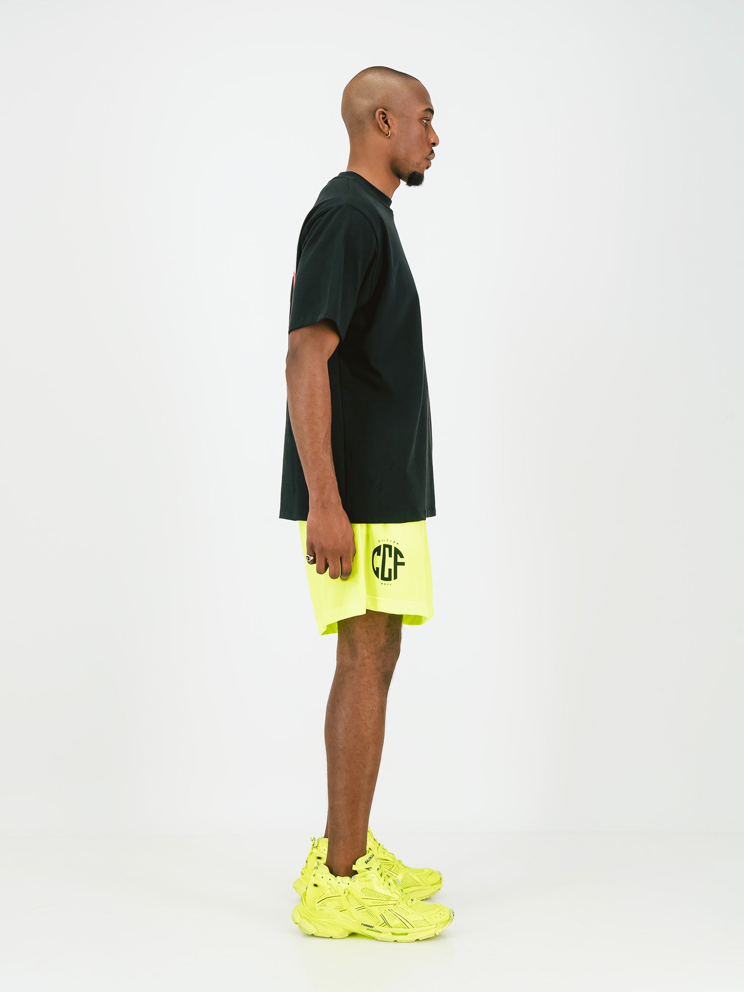 CCF Away Shorts / Neon Yellow