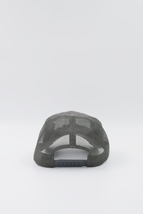 Grey Anarcho Trucker Baseball Cap