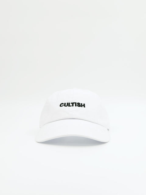 Washed Staple Baseball Cap / White