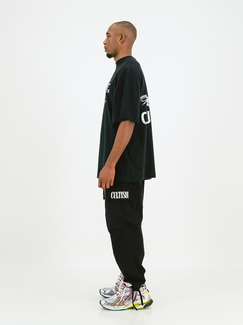 Black 90s Summer Cargo Pants