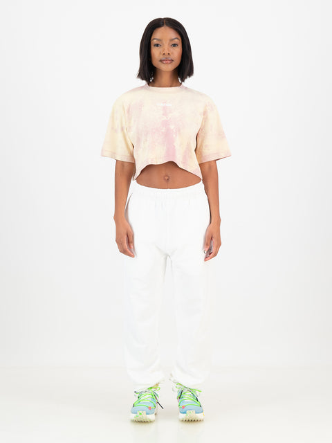 Blush Bleached Cropped T-Shirt