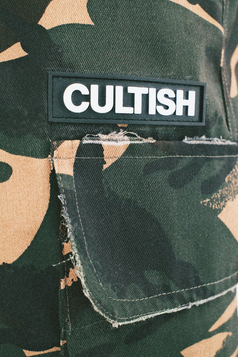 BOX LOGO CAMO CARGOS
