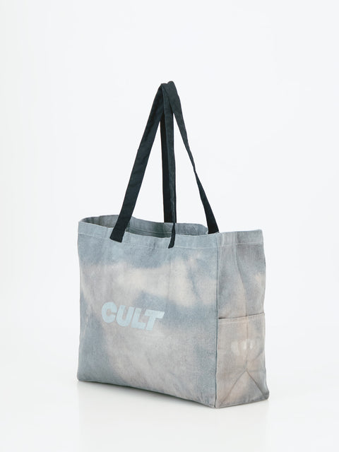 Grey Stained Tote Bag