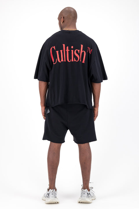 CLEOPATRA CROPPED OVERSIZED T-SHIRT