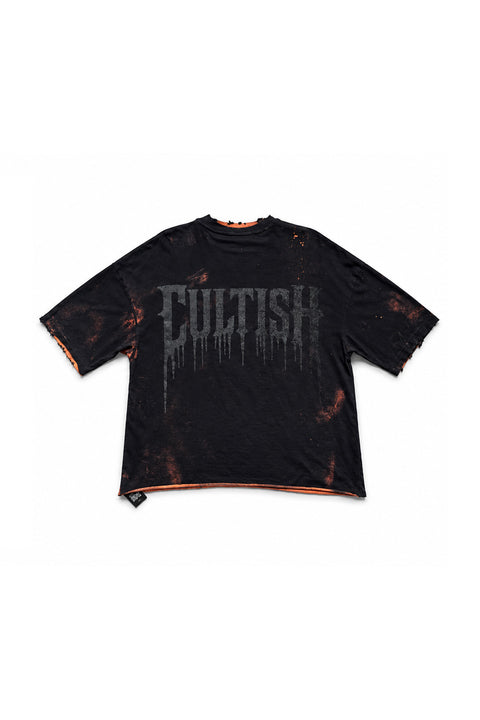 CROPPED RUNOFF OVERSIZED T-SHIRT ⋆