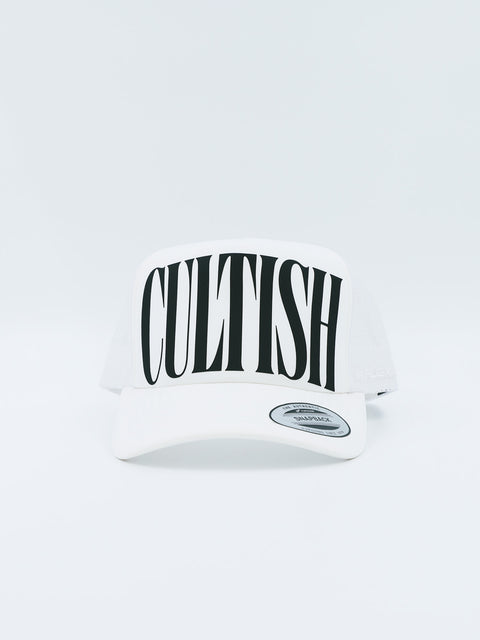 B/W Large logo Trucker Cap