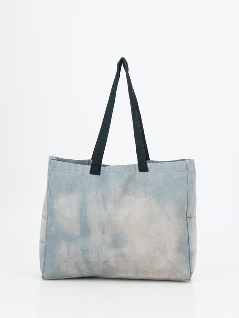 Grey Stained Tote Bag