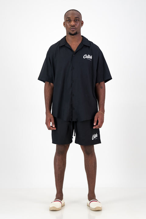 Black Haven Bowling Shirt