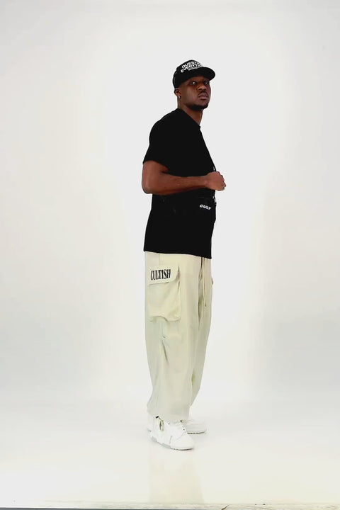 Stone Baggy Cargo Pants