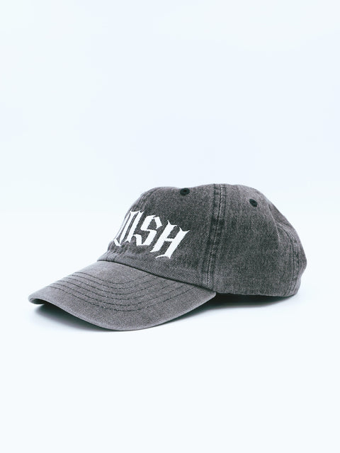 Grey Denim Goth Vintage Cap