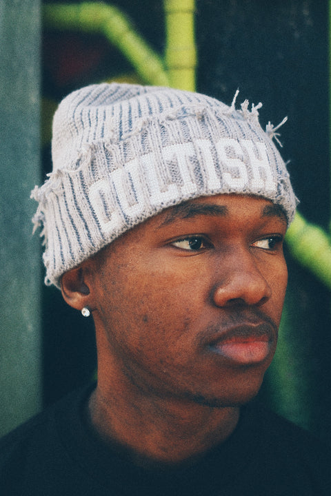 CHARCOAL VARSITY BEANIE