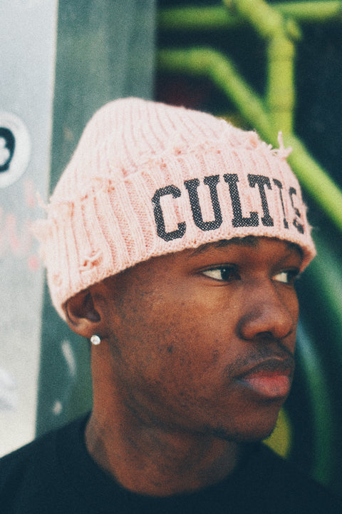 CORAL VARSITY BEANIE