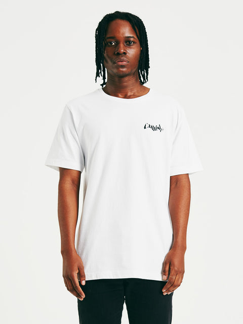 White Stacked C® Logo R/F T-Shirt