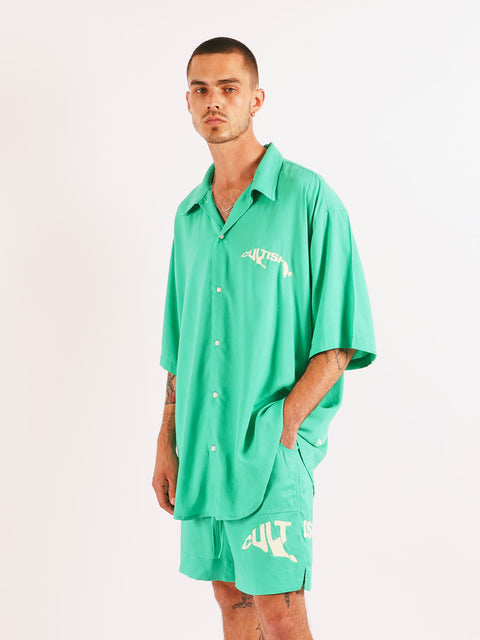 Reni Bowling Shirt / Sea Green